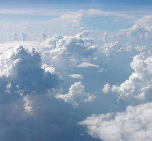 Convective clouds forming over Amazonia Brazil