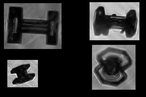 A column with a plate at either end, this is an example of the type of crystal which can be formed when a particle has passed through several different growth regimes during its history.