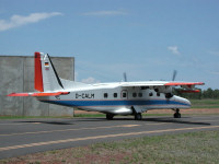 The Dornier aircraft before the flight to Alice Springs