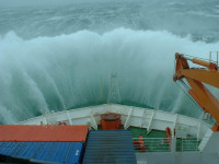 View from Polarstern during storm