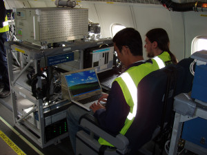 Rack operators with the Manchester cloud physics and aerosol rack