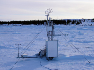 Flux measurement mast