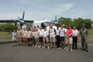 The Dornier aircraft, and most of the team involved in the ACTIVE project.