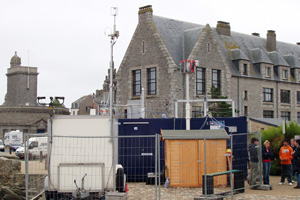 The Roscoff measurement site right on the sea front of Roscoff, Britany.