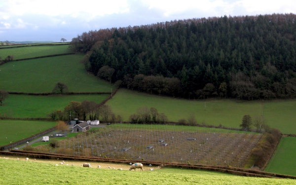 The NERC Mesosphere-Stratosphere-Troposphere (MST) Radar at Capel Dewi  near Aberystwyth, Wales.