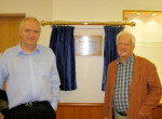 Tom Choularton and John Latham at the official opening