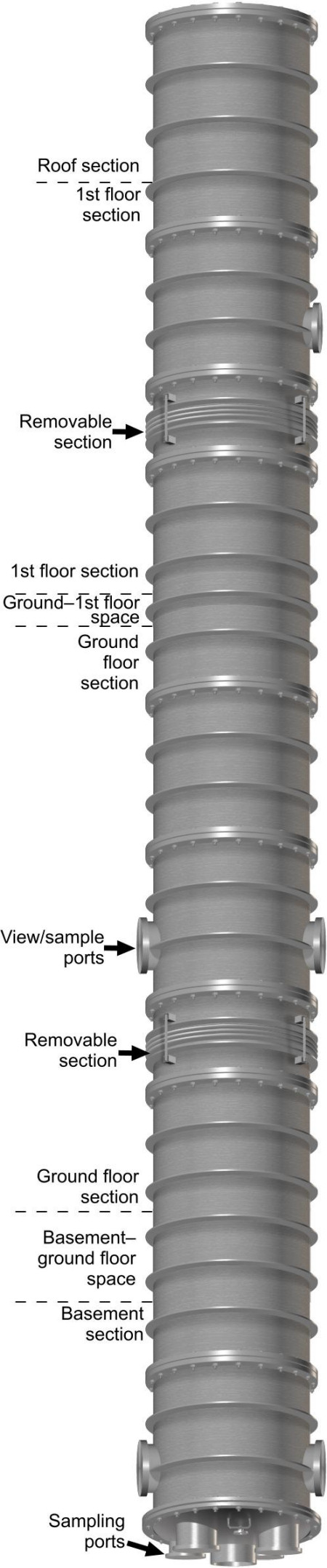 The Manchester Ice Cloud Chamber - the main features of the facility are illustrated