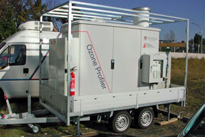 Mobile boundary-layer ozone/aerosol lidar, using five ultraviolet wavelengths to measure aerosol and ozone profiles.