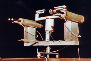 Two Forward Scattering Spectrometer Probes, and a Particulate Volume Monitor deployed on the platform at Great Dun Fell, during an intercomparison experiment.
