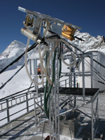 Cloud microphysics instrumentation deployed at Jungfraujoch.