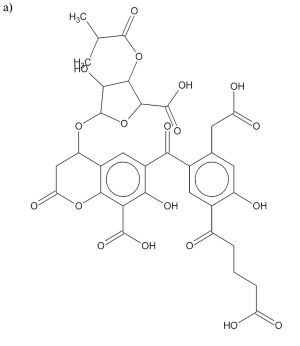 Proposed model structure of Suwanee River Fulvic Acid