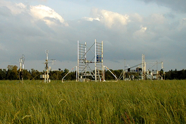 Flux systems installed for the GRAMINAE project, including gradient and REA systems for measurements of ammonia fluxes.