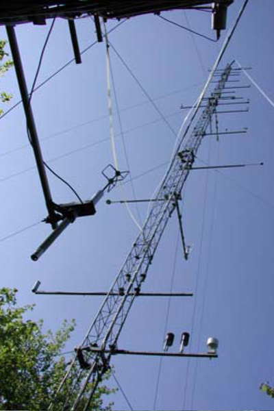 Tower measurements of turbulence, sensible heat, trace gas and aerosol fluxes above a forest in Denmark.