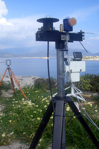 Preparing for measurements during a solar eclipse.